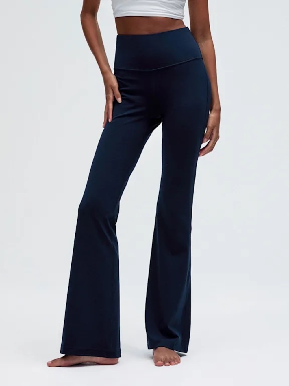 NWT lululemon athletica Groove Super High-Rise Flared Pant in Navy, Sz 8
